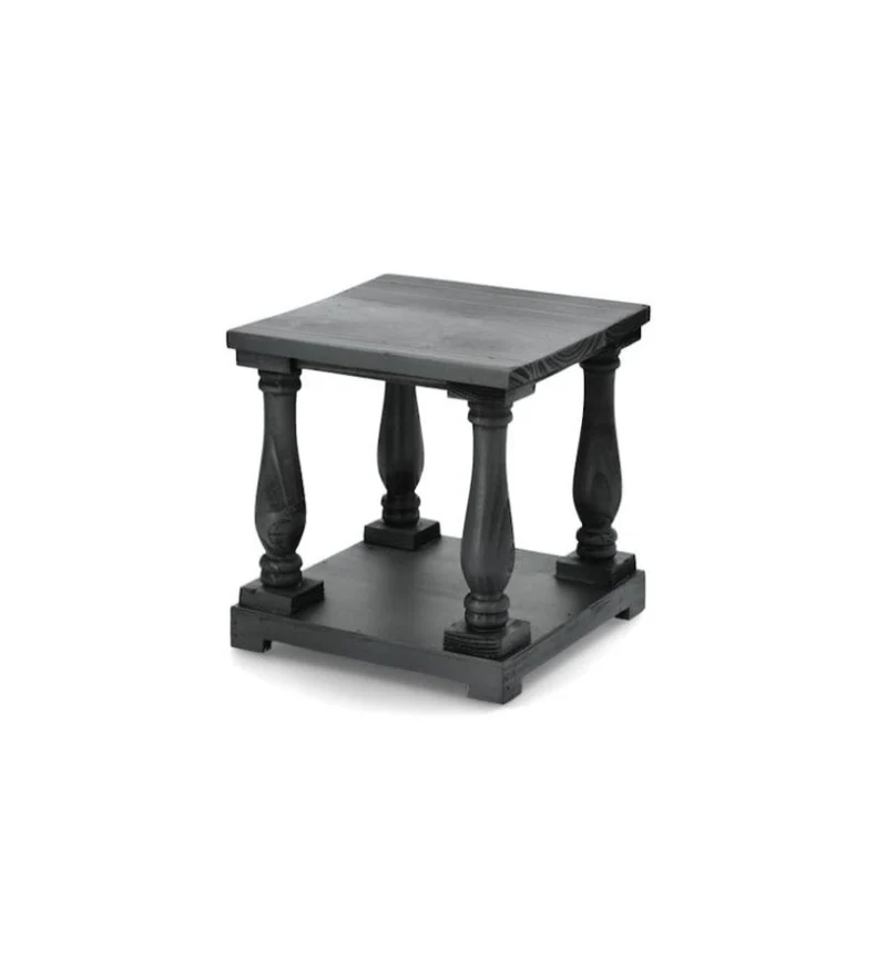Dekorativt Piedestalbord 20x20x21 cm Svart