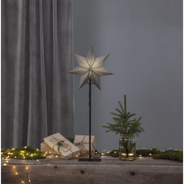 Adventsstjärna Pappersstjärna på fot Frozen 85 cm