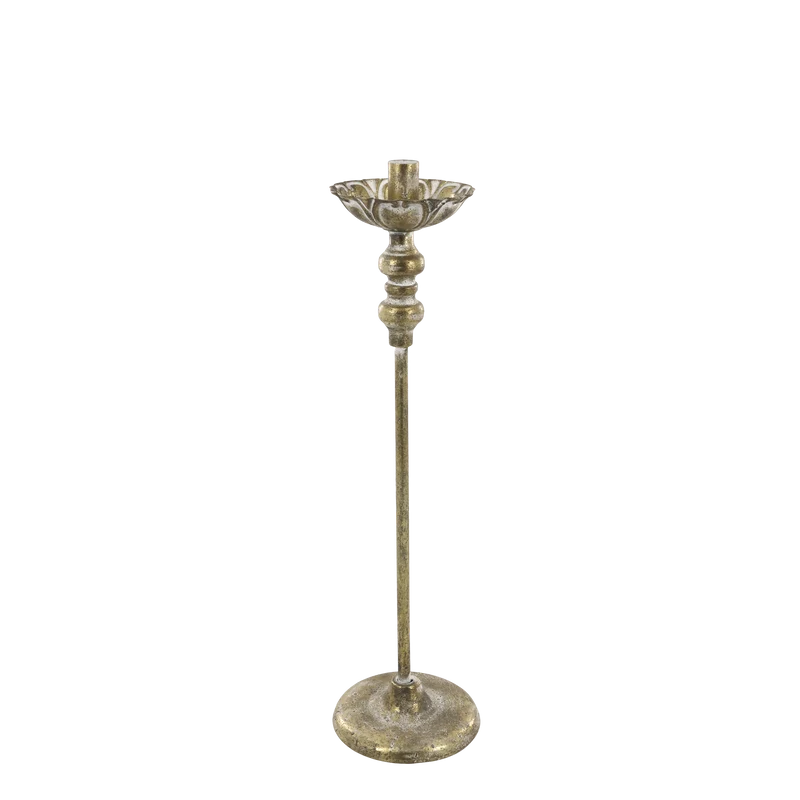 Ljusstake Vire H45/Ø12 cm Antik mässing