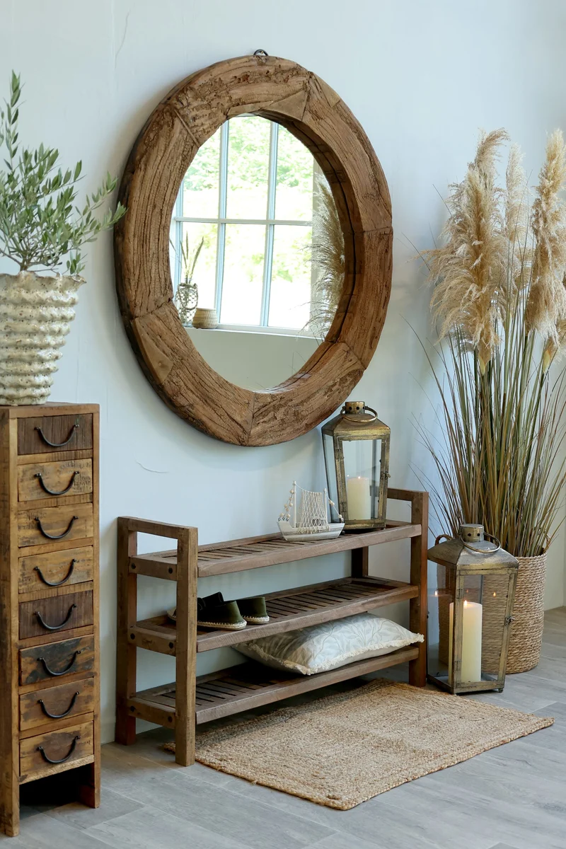 Chic Antique Återvunnet trä Skohylla H63/L100/B28 cm