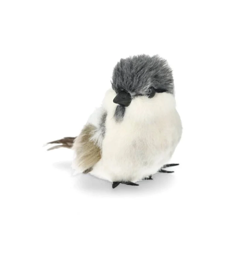 Dekoration Fågel 2-pack Grå