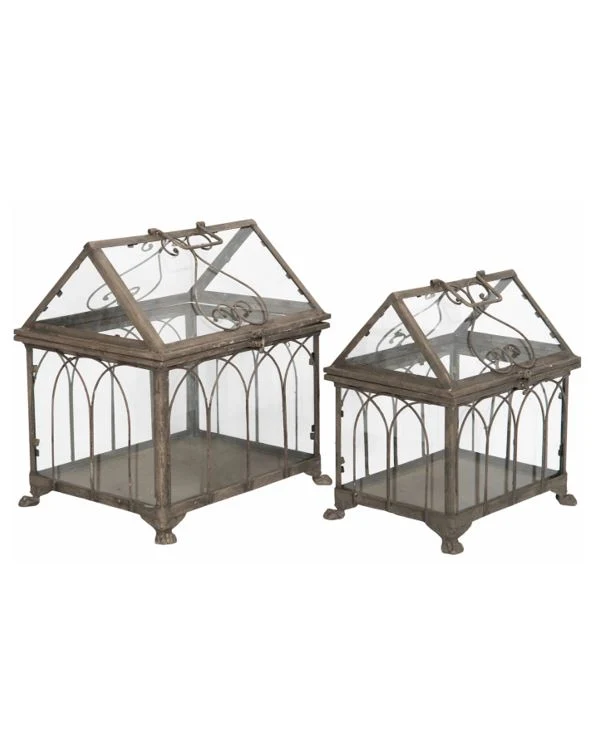 Utomhus Dekoration DIV. Växthus Metall 2-pack