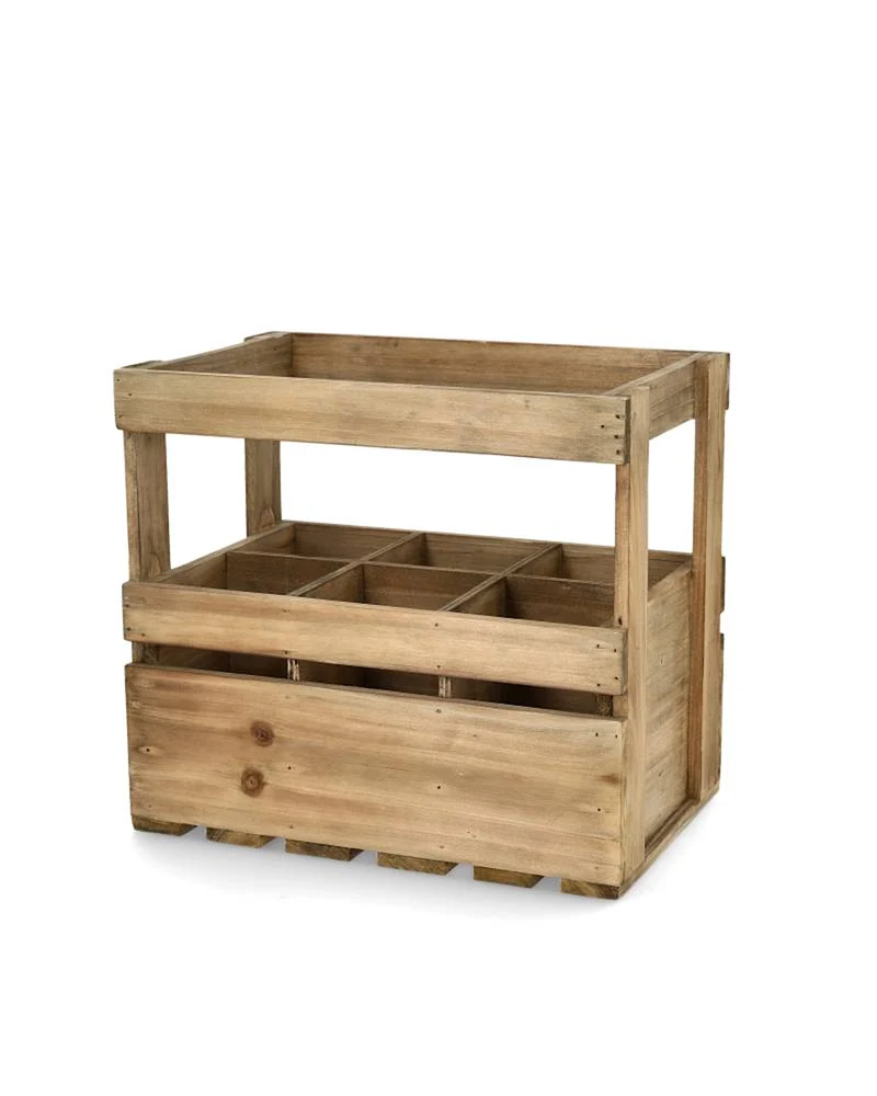 Dekorativ låda Milou med sex fack 32 cm
