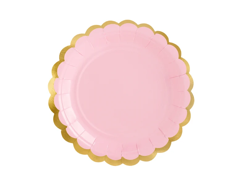 Plates, light pink, 18cm (1 pkt / 6 pc.)
