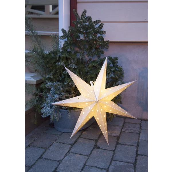 Juldekoration Utomhus Stjärna 60 cm vit