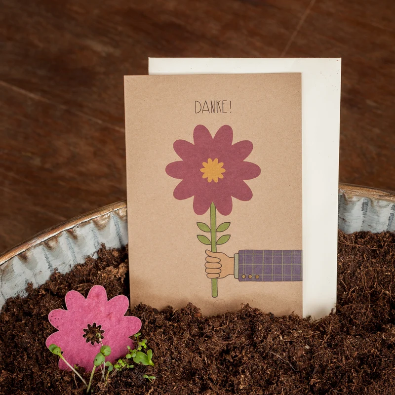 Dankeskarte "Blume"