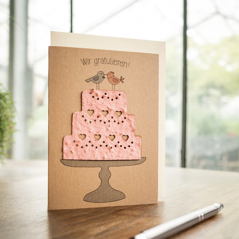 Hochzeitskarte "Torte"