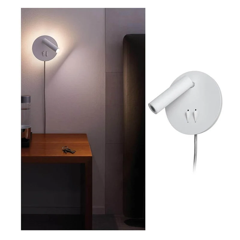 LED Wandleuchte Tabari Weiß, Chrom
