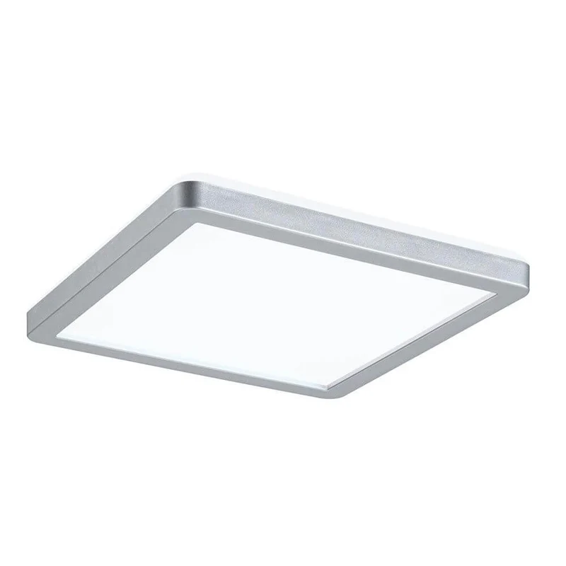 LED Panel Atria Shine 19 x 19cm Eckig Chrom-Matt