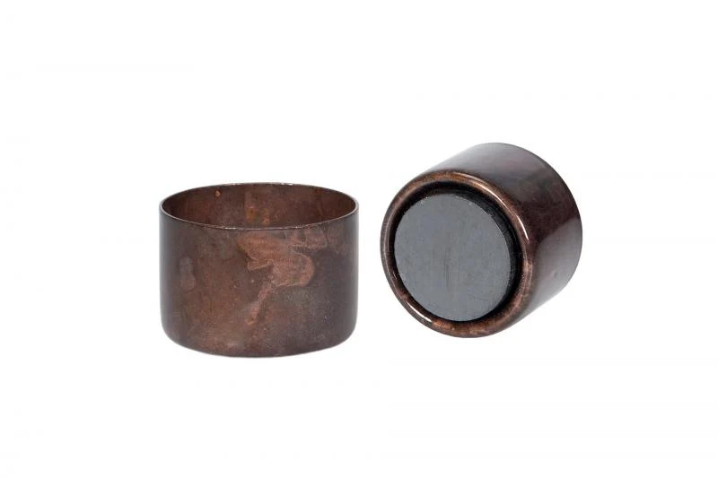 Ljusstake Ljushållare Värmeljus Magnet Brown Onyx Ø4x2,5cm 4-pack REA