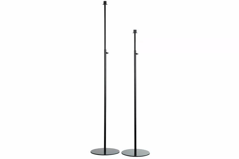 Ljusstake Reglerbar 82-154 cm - svart HH