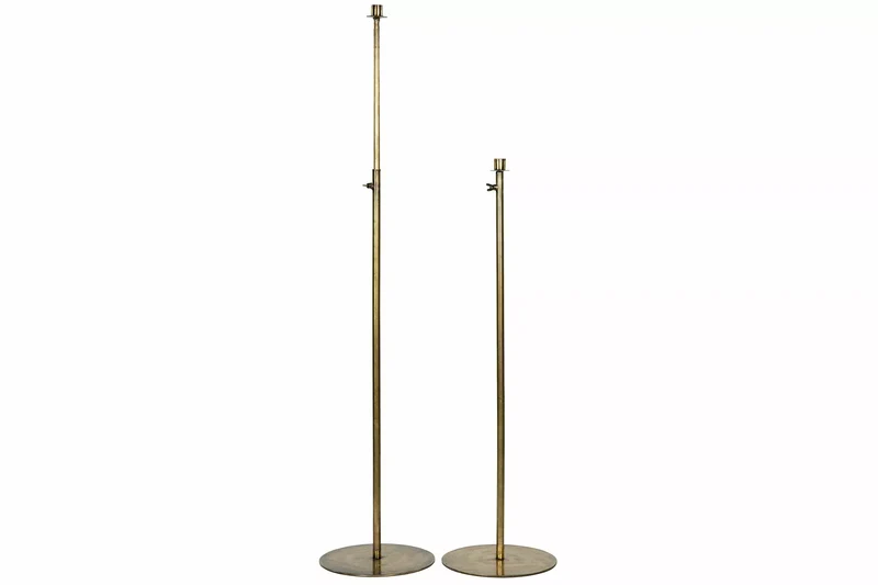 Ljusstake Reglerbar 82-154 cm - antik mässing HH