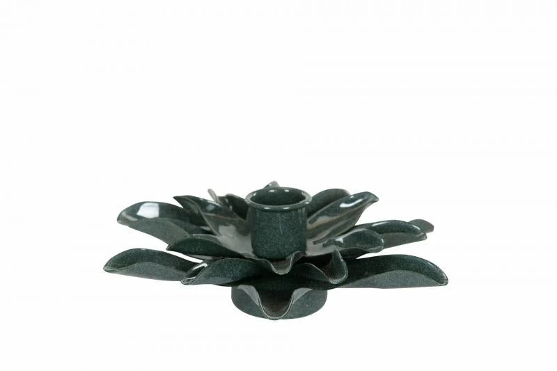 Ljusstake Ljushållare Näckros Emalj Callow Ø16x5cm REA