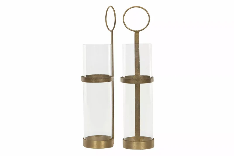 Ljusstake Vägg Ljushållare Mässing 8,5x36cm 2-pack HH