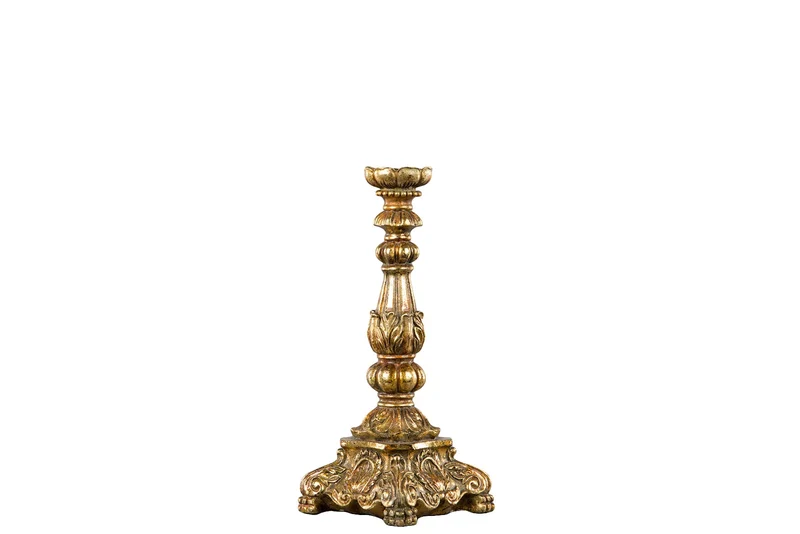 Ljusstake Enya Guld Poly 13x31cm HH