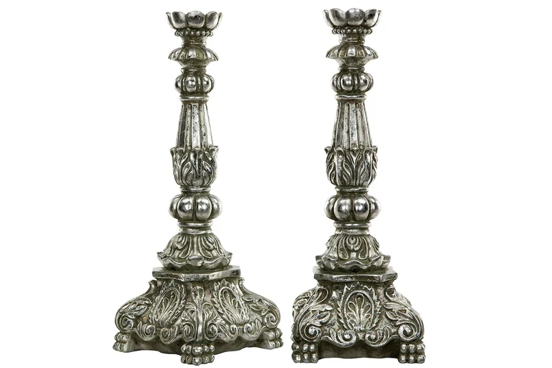 Ljusstake Enya Antik Silver Poly 17x47cm 1st HH