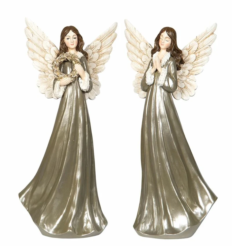Juldekoration Inomhus Ängel 2-pack Mix 26 cm