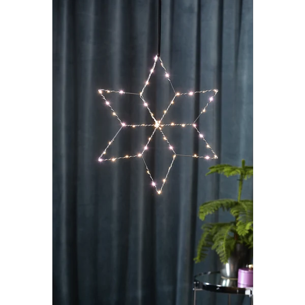 Adventsstjärna 45x40 cm LED Lolly Silver REA