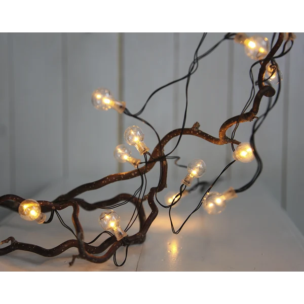 Ljusslinga Batteri Globe light Varmvit 16 ljus 240cm REA