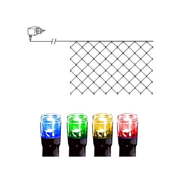 Ljusnät Utomhus EL Serie LED Multi 90 ljus 200cm REA