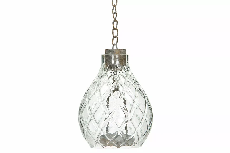 Ljuslykta Glas Lyric Kedja 12x16/50cm HH REA