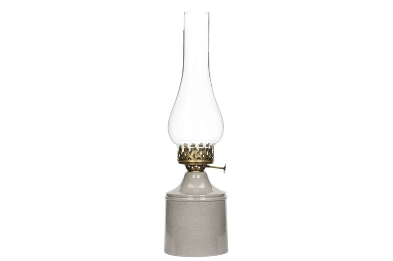 Ljuslykta Lampa till värmeljus Emalj Sand Iris Ø9x35cm REA