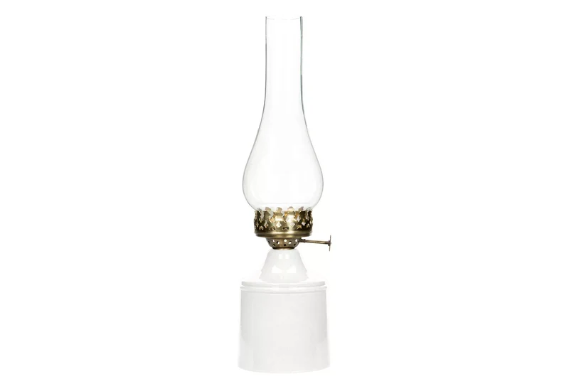Ljuslykta Lampa till värmeljus Iris Emalj Shell 9x35cm HH