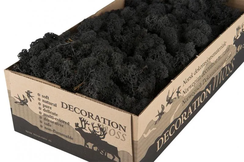 Jul div. Mossa Vitmossa Flamsäker Svart 500g