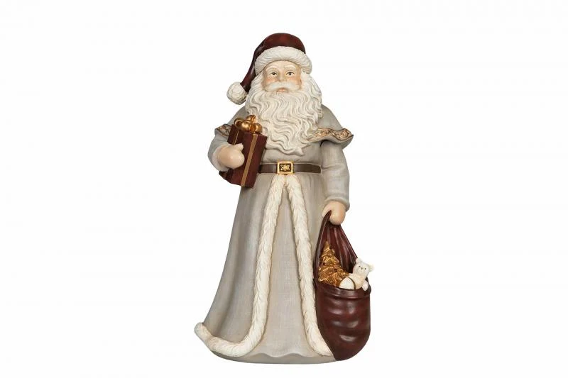 Juldekoration Inomhus Tomte Julklapp 16x15,5x31cm REA