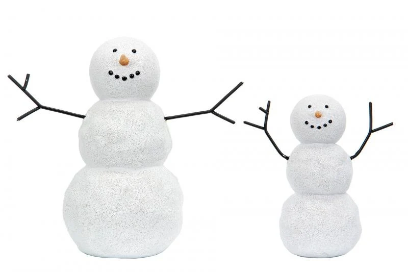Juldekoration Inomhus Snögubbe Poly 12 17cm 2-pack REA
