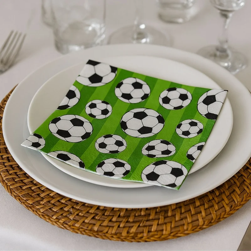 20-pk Servetter: "Fotboll"