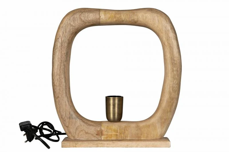 Bordslampa Antik Trä REA