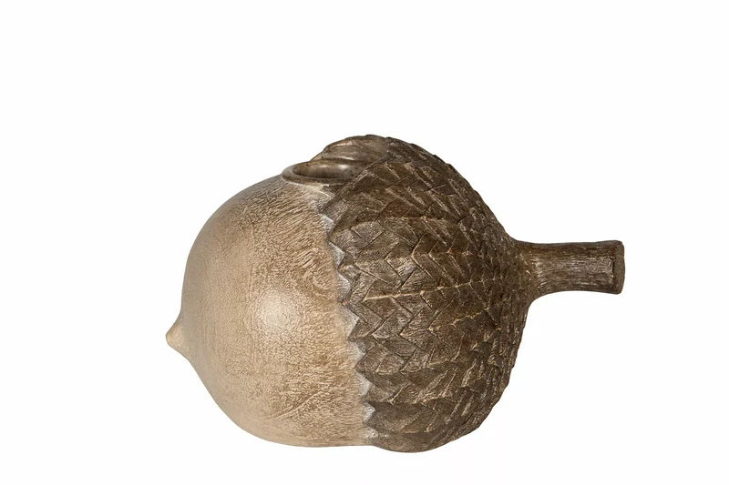Ljusstake Ekollon Stor Natur Poly 14x7cm 1 st REA
