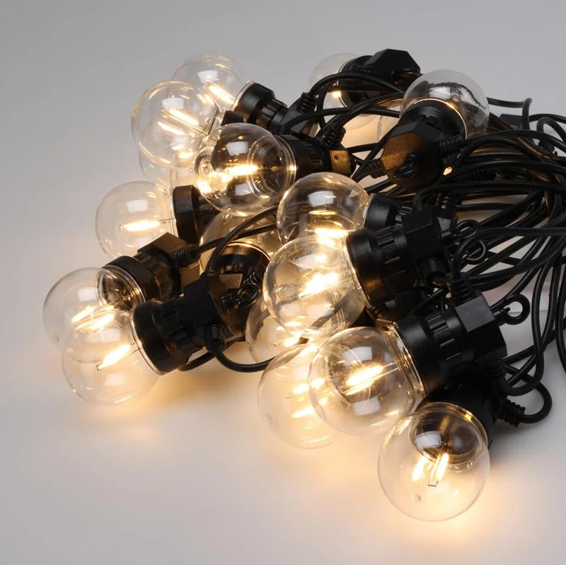 Lyslenke 20 LED 5 x 11 cm varmhvit 10 m