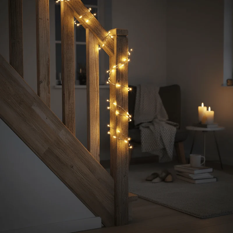 40 LED varmvit lyslänk 2 m