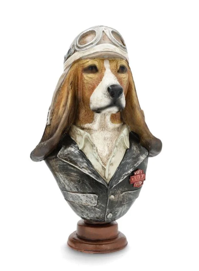 Dekoration Byst Basset Hound 30cm