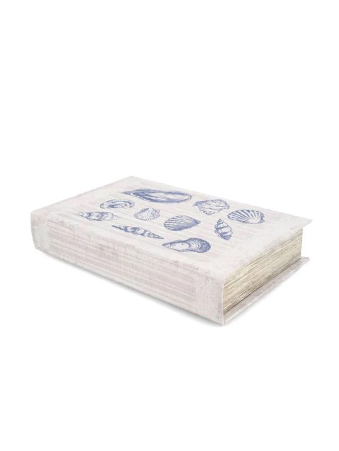 Dekoration Boklåda Snäckor 2-pack 17x5x26 cm