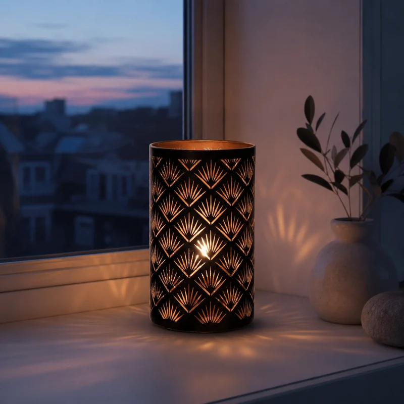 Nata LED-ljuslykta palmträd