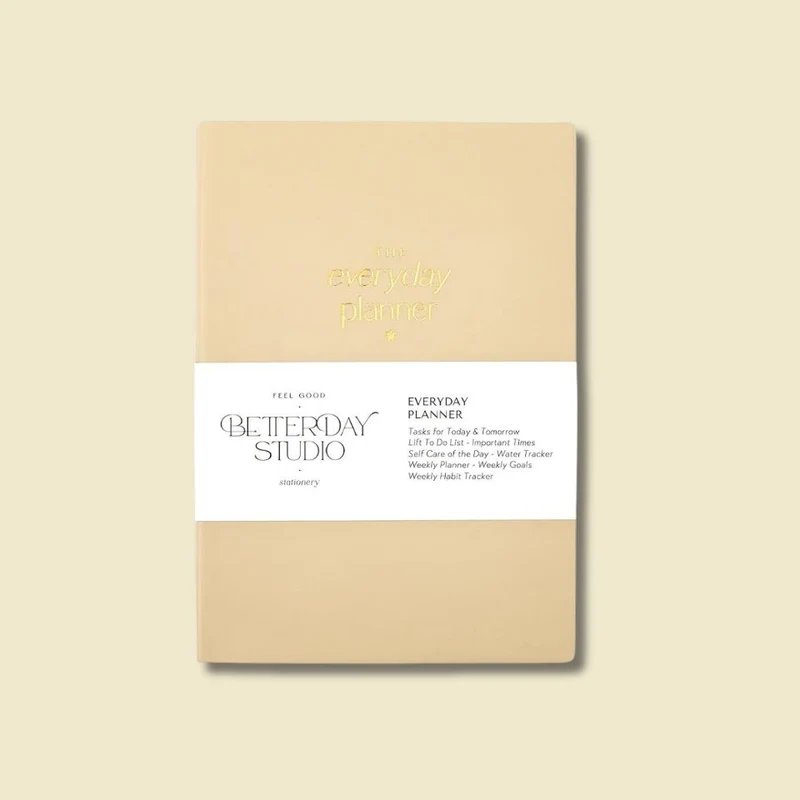 Dagbok for produktivitet - beige