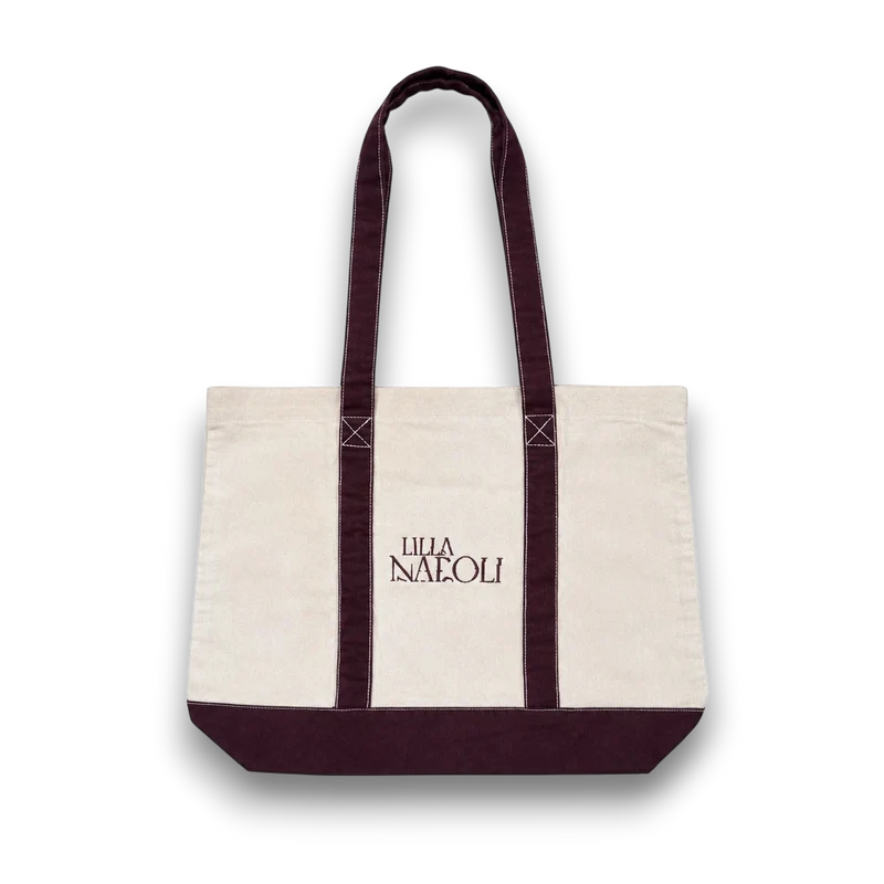 Lilla Napoli Large Tote - Raw/Burgundy