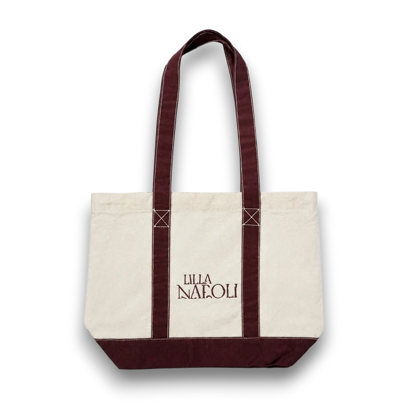 Lilla Napoli Medium Tote - Raw/Burgundy