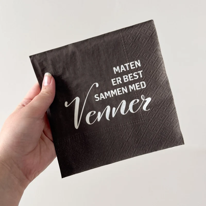 20-pack servetter Mat är bäst med vänner