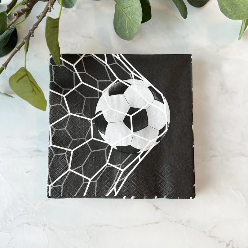 20-pack servetter med fotboll