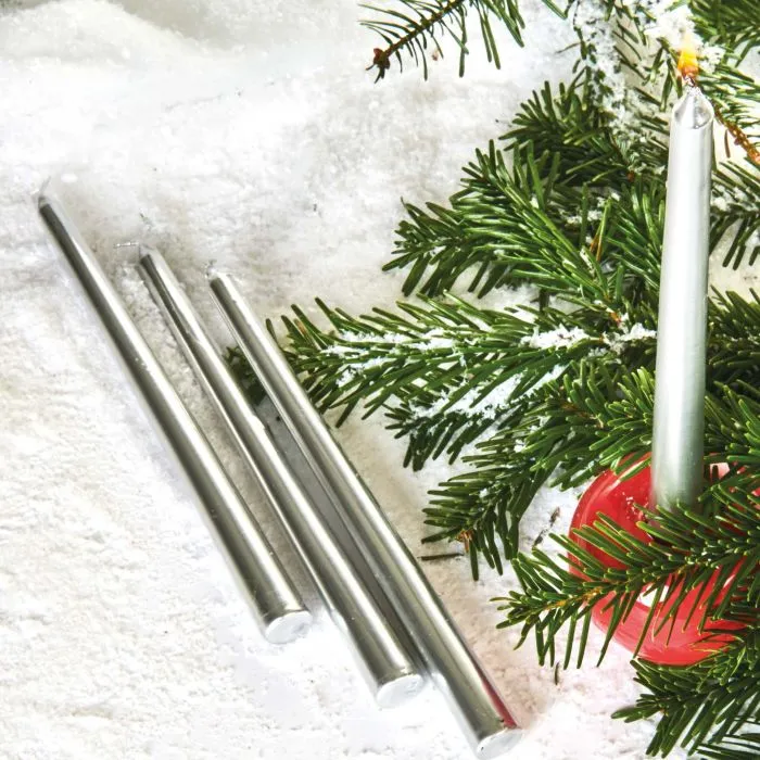 Adventsljus silver