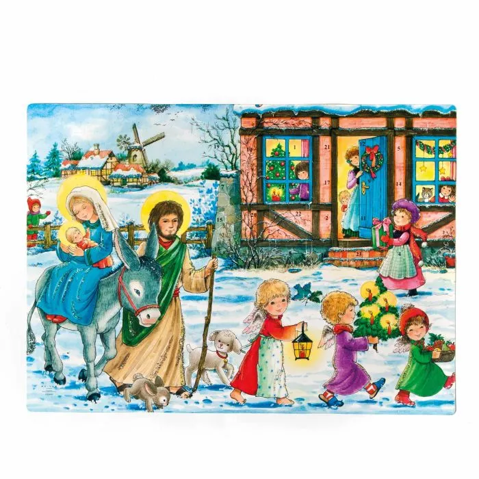 Julkalender med lätt glitter