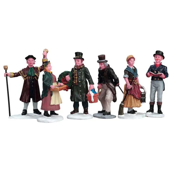 Byfolksfigurer Set om 6
