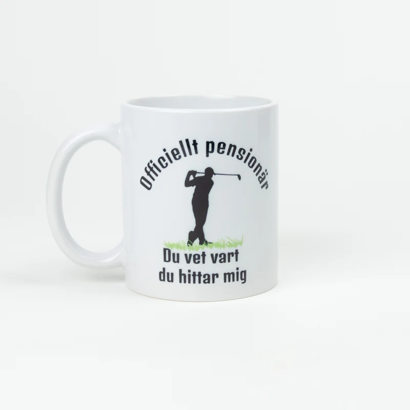 Kaffekopp till pensionär | Golf kaffekopp