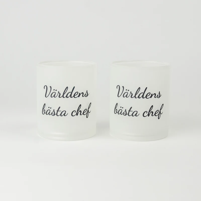 Ljuslykta till chef | Världens bästa chef | 2-pack