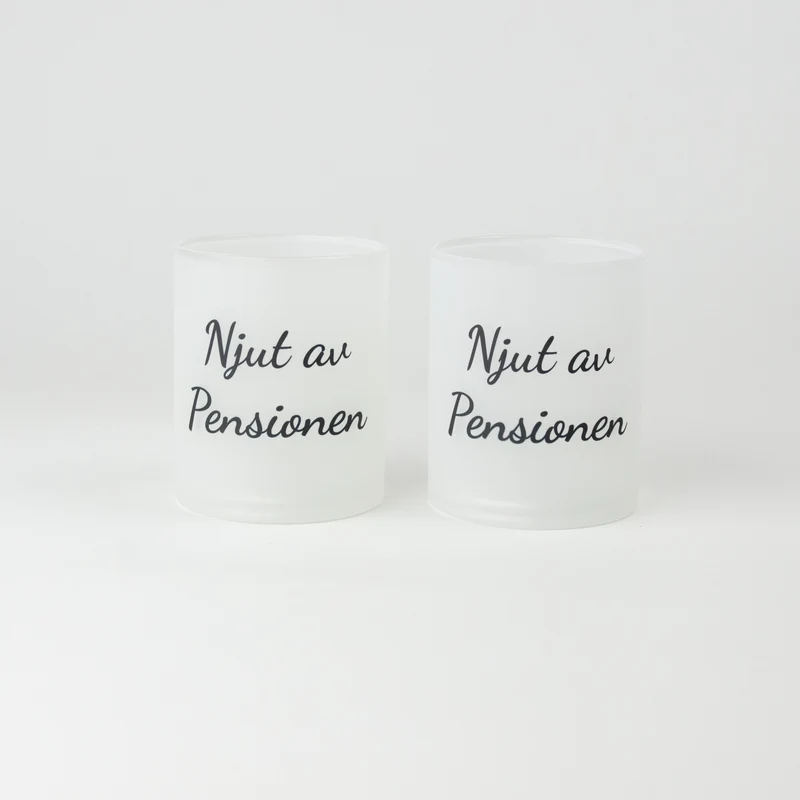 Ljuslykta till pensionär | Njut av pensionen | 2-pack