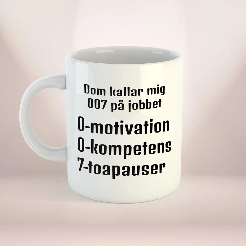 Kaffekopp till kollega | 007 motiv